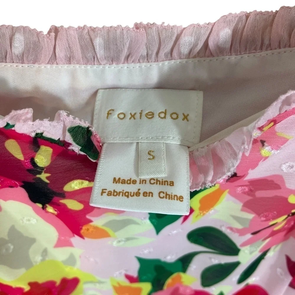 Anthropologie Foxiedox Floral Pleated Dress